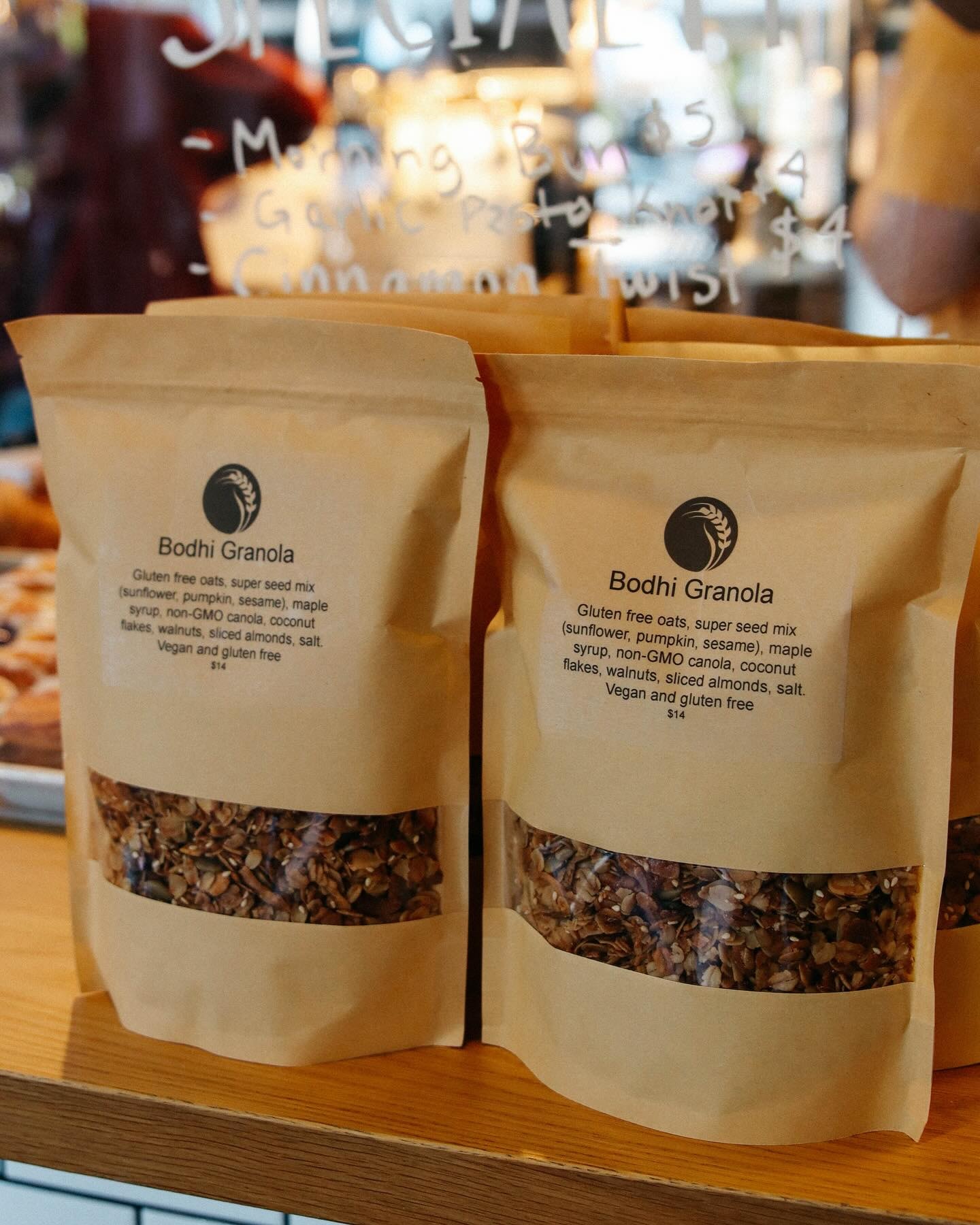 Bodhi granola gluten-free house-made bags