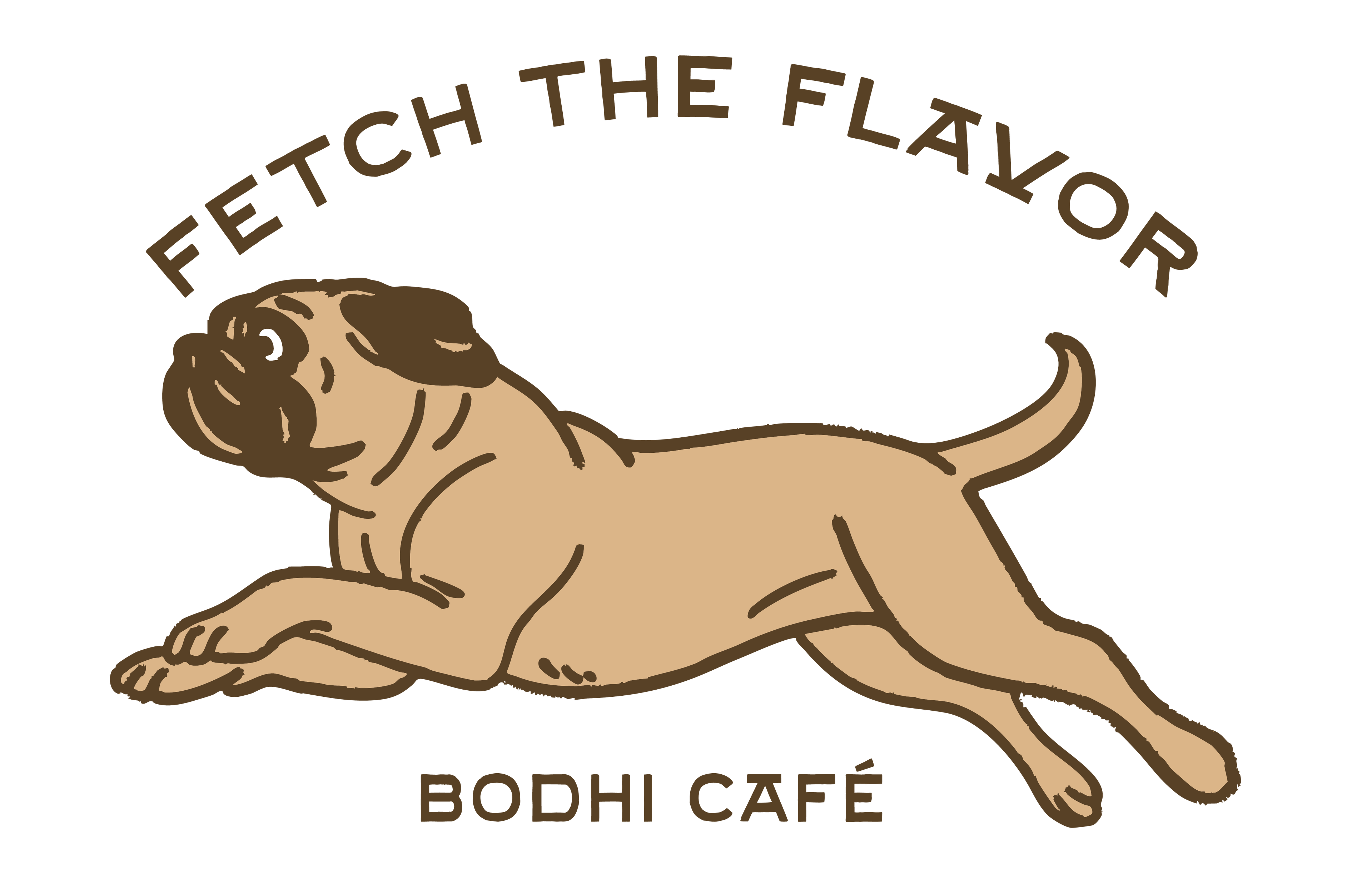 Fetch the Flavor — Bodhi brand graphic